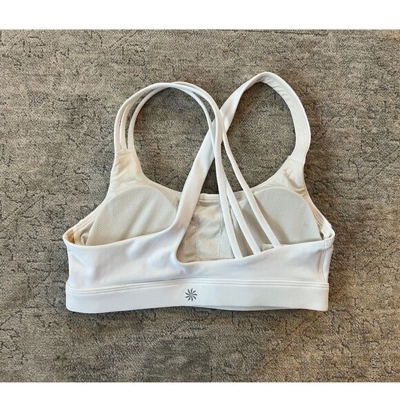 Athleta Train Free Sports Bra Bright White S - Picture 5 of 6